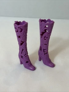 Barbie Principessa E La Popstar Keira Bambola Scarpe Stivali Viola 2011 Tacchi X8549 - Foto 1 di 5