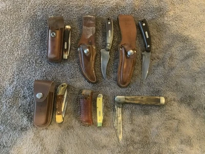 Shrade Old Timer, Case, Boy Scout , Boot Knife Lot - Image 1 of 4