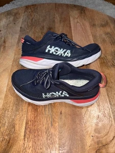 Hoka One One Bondi 7 Blue Navy Red - 1110519-BIBBL Running Sneakers SZ 7.5 - Picture 1 of 10