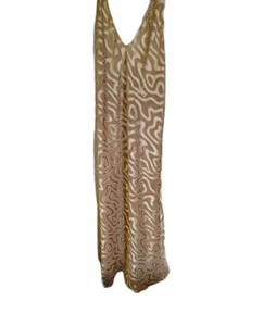 Vintage Victoria's Secret Schlupfkleid lang gold Kleid Gr. 16 - Bild 1 von 10