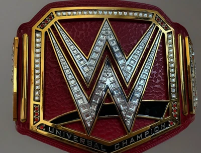 WWE Wrestling Championship Red  Universal Commemorative Title Belt Discontinued - Image 1 of 2