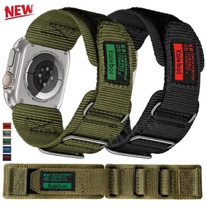 Rugged Nylon Band Strap For Apple Watch Ultra 3 2 Series 11 10 9 8 7 6 5 4 SE 3 - Picture 1 of 19