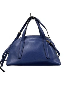 GIANNI CHIARINI Shoulder Bag Leather BLU Plain - Picture 1 of 7