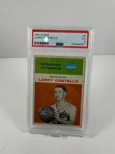 1961-62 Fleer - Larry Costello #9 PSA 3 - Foto 1 di 2