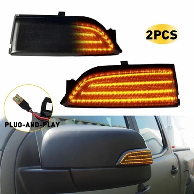 Flowing Tube Side LED Turn Mirror Signal Lights For 2019-2023 Ford Ranger Lariat - Image 1 of 4