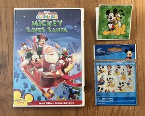 Mickey Mouse Clubhouse DVD Mickey Saves Santa Christmas Video With Stickers! - Imagen 1 de 6