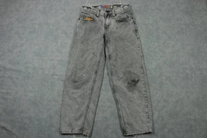Gymboree Jeans Girls 24 Distressed Relaxed Fit Straight Leg Frayed Acid Wash Den - Picture 1 of 11