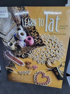 Learn to Tat Book w/DVD Tatting Technique Patterns Annie's Janette Baker NEW - Picture 1 of 9