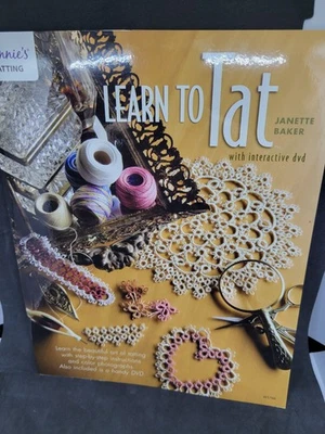 Learn to Tat Book w/DVD Tatting Technique Patterns Annie's Janette Baker NEW - Image 1 of 4