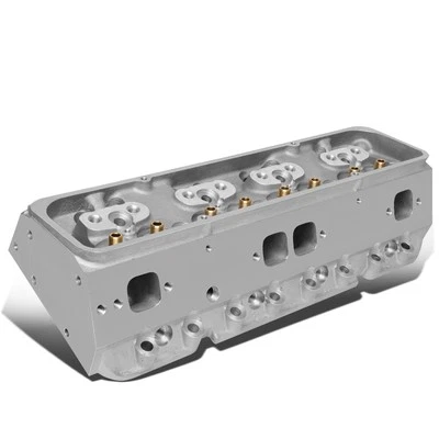 200CC ВПУСК 68CC ПРЯМОЙ АЛЮМИНИЕВЫЙ ГОЛЫЙ ГОЛОВКА БЛОКА ЦИЛИНДРОВ ДЛЯ CHEVY 262-400 SBC - Изображение 1 из 4