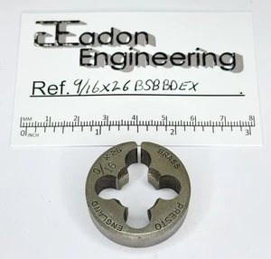 9/16" x 26tpi BSB (British Standard Brass) Button Die, HSS. By Presto. - Picture 1 of 2