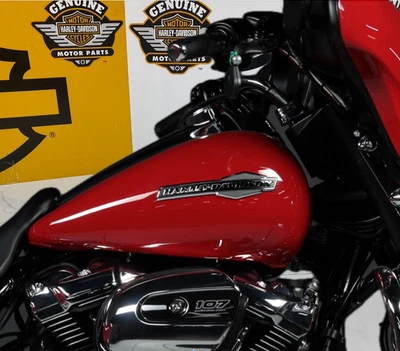 Juego de insignias emblemas de tanque de gasolina de 8,5 pulgadas originales 97-25 Harley Touring OEM Foto 1 de 4