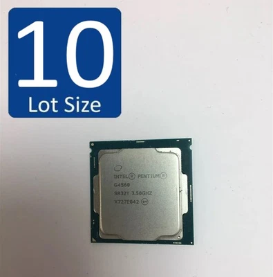 Lote de 10 Procesadores CPU Intel Pentium Dual-Core G4560 3.5GHz SR32Y Socket 1511 Foto 1 de 2