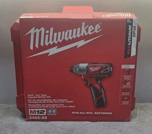 Milwaukee M12 1/4" Hex Impact Driver 2462-22,2462-20 12V Li-Ion - Picture 1 of 6
