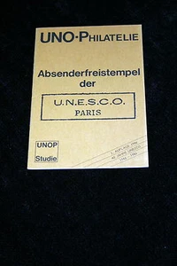 UNOP STUDY OF GERMAN UNITED NATIONS CANCELS 8-2-86 VG - Picture 1 of 1