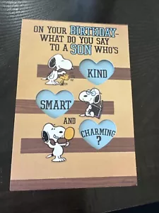 Peanuts ambassador greeting card happy birthday son - Picture 1 of 6