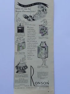 1947 vintage Ronson print ad. Before it's time for Ronson Christmas gifts! - Picture 1 of 1