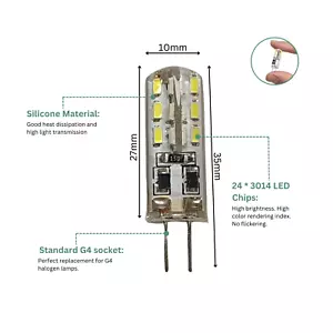 G4 24 LED Corn AC/DC 12V Warm White Light Replacement Bulb with A+ Energy Rating - Picture 1 of 23