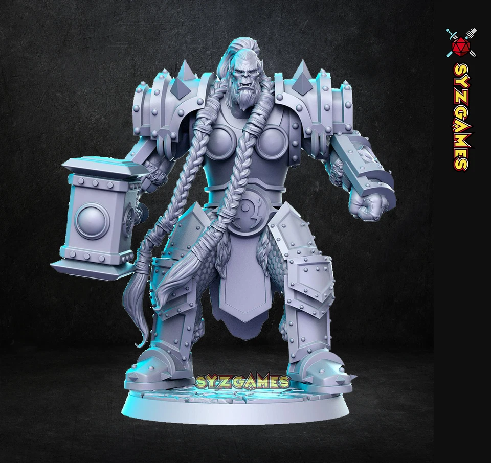 Thrall Orc Fighter WoW DnD 5E Wargames Tabletop Game RPGs RolePlay - Image 1 of 1