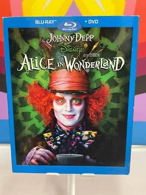 Alice in Wonderland - Johnny Depp  (Blu-ray/DVD, 2016)w/ slipcover - Image 1 of 2