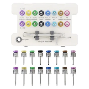 Kit protesico impianto universale chiave coppia dentale cacciavite cacciavite manuale - Foto 1 di 60