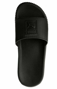 puma platform sandals black