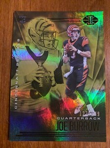Joe BURROW🔥2020 Panini Illusions YELLOW RC Trophy Collection #5 127/149 NM📈
