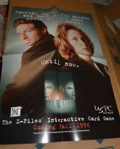 X-FILES CCG TCG 1996 DEALER PROMO POSTER 14 X 20.5 INCHES NEVER USED NM - Picture 1 of 3