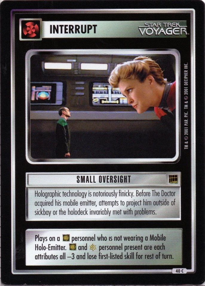 Star Trek CCG Small Oversight Near-Mint/NM Common – HA 2001 - Image 1 of 1