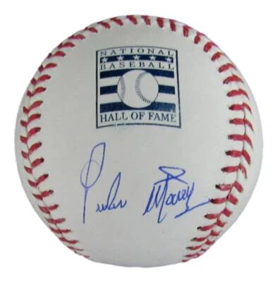 Pedro Martinez HOF Autographed Rawlings HOF Baseball Beckett 176382 - Image 1 of 3