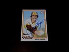 Rollie Fingers 1978 Topps #140 Autographed Hof Sd Padres Card Vintage 70'S Auto