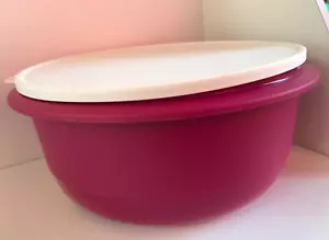 Tupperware Ultimate Rührschüssel 25 TASSEN zum Abmessen Burgunderrot Weiß Dichtung Neu - Bild 1 von 1