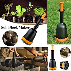 Soil Block Maker Manual Creative Plastic Compactor Seeds Plant Blocker Gardening - Picture 1 of 8