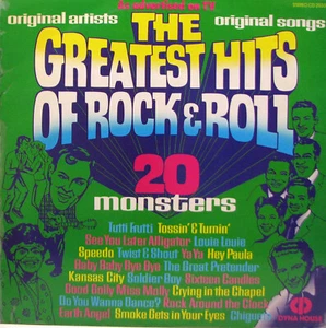 The GREATEST HITS OF ROCK & ROLL - 20 Monsters    LP SirH70 - Imagen 1 de 3