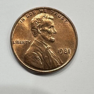 1981 Lincoln Penny unneuwertig - Bild 1 von 2