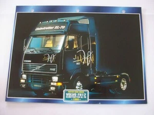 CARTE FICHE CAMION TRACTEUR CABINE AVANCEE VOLVO FH 12 GLOBETROTTER XL 70 1998 - Picture 1 of 1