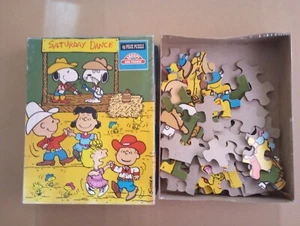 Snoopy And Friends 63 Piece Jigsaw Puzzle Complete In Box Vintage Charlie Brown - Picture 1 of 17