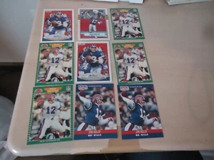 9 JIM KELLY STAR FOOTBALL CARDS GREAT SHAPE COMB SHIP AT LEAST NM - Picture 1 of 2