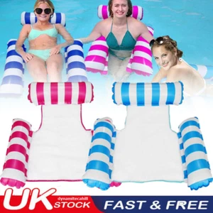 Pool Inflatables for Adults-Water Hammock,Swimming Floating Chair with Air Pump - Picture 1 of 10