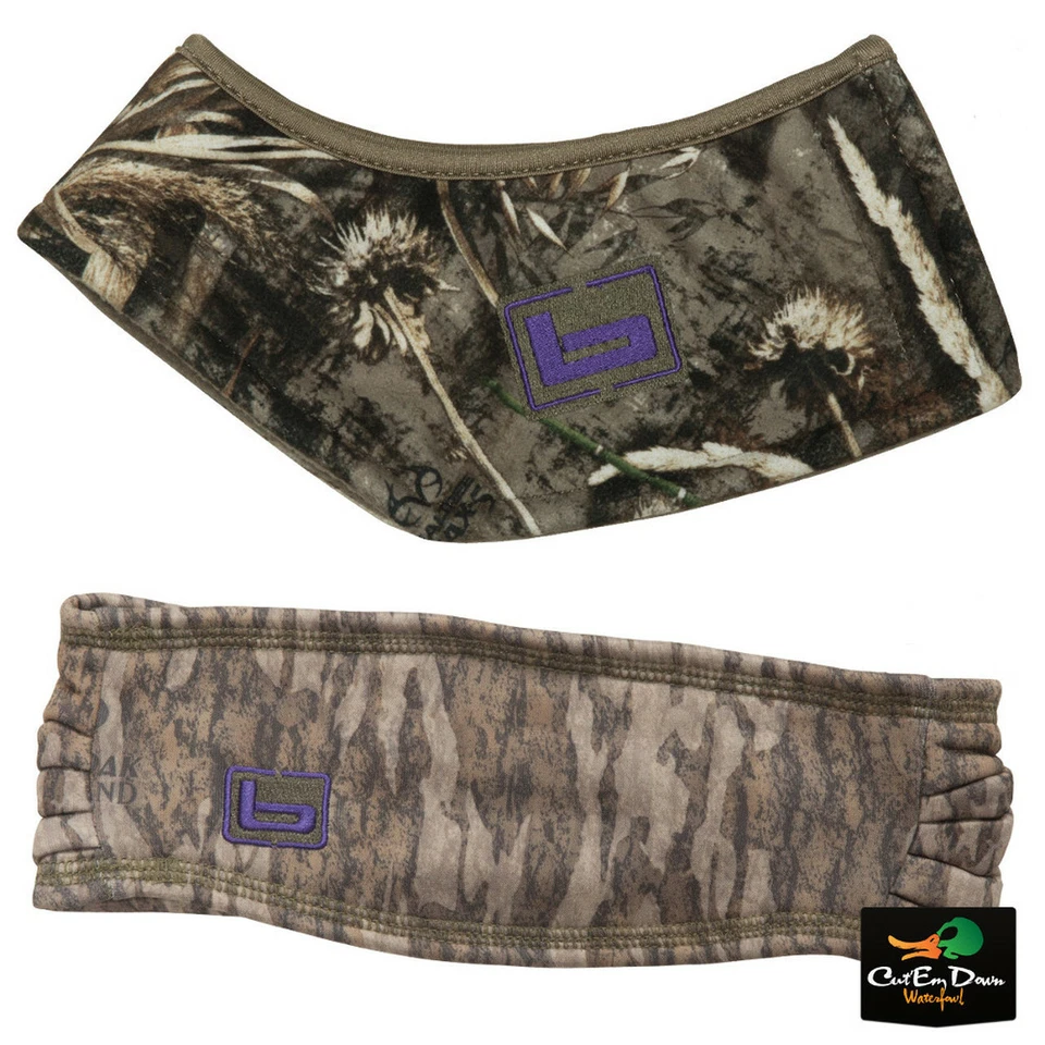 NEW BANDED WOMENS WINDSHIELD FLEECE CAMO HEADBAND "b" LOGO - Image 1 of 1