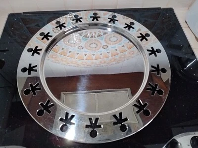 Alessi, Girotondo, Vassoio Rotondo 40cm, Acciaio - Immagine 1 di 4