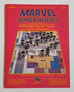MHAC-3 ADVENTURE FOLD-UP FIGURES MARVEL SUPER HEROES TSR INCOMPLETE - Picture 1 of 5