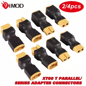Enchufe de batería RC LiPo XT60 T serie paralela adaptador conectores hembra/macho - Imagen 1 de 39