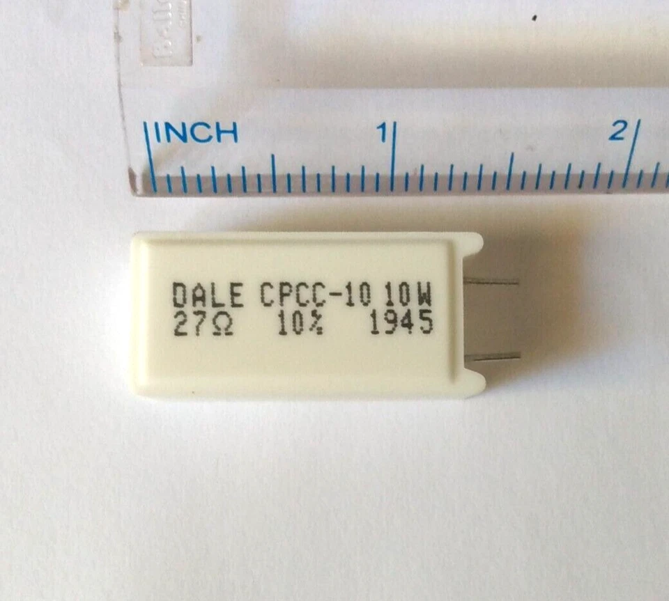 DALE 1 pc, 27 ohm, 10W, radial power resistor
