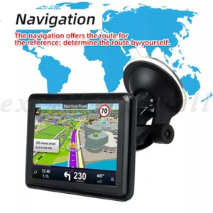 5" Car Truck Navigation GPS Navigator System Sat Nav Lifetime AU Map Speedcam HD - Picture 1 of 12