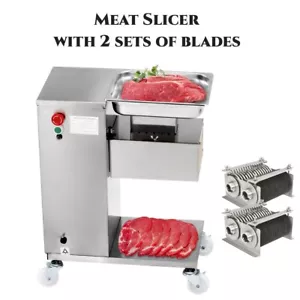 Meat Slicer Meat Cutting Machine 500KG 110V w/Two Sets Blade Cutter Well Packing - Picture 1 of 13