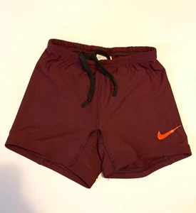 Nike Compression Shorts -XtraSmall - Maroon, Orange Check - Made In USA - Picture 1 of 3
