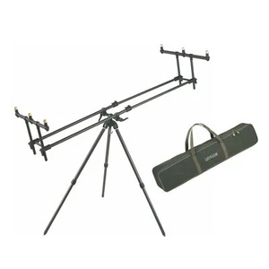 Angel Tripod für drei Ruten Karpfen Rod Pod mit Buzzerbar Dreibein Rutenständer - Bild 1 von 5