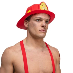 CASCO JEFE DE FUEGO Sombrero de Lucha Adulto Vestido Elegante Bombero Unisex Damas Hombres - Imagen 1 de 8