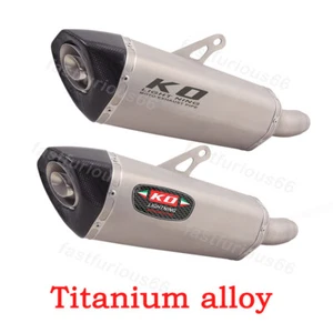 Motorcycle Exhaust Muffler Pipe For Kawasaki Ninja ZX6R 2023-2024 Titanium Alloy - Picture 1 of 10